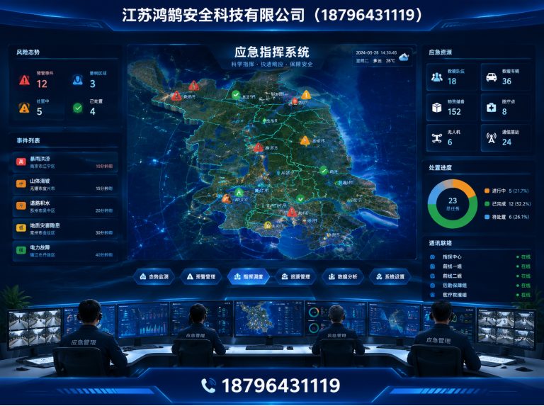 无锡消防通信指挥展示图